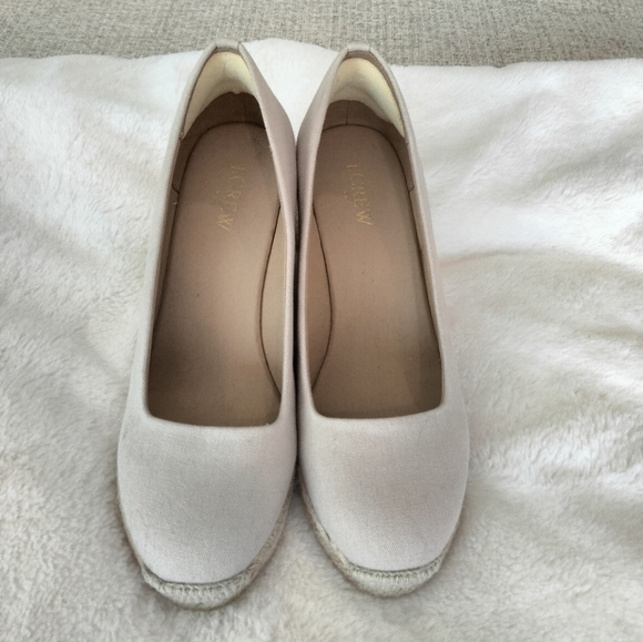 JCrew Canvas Espadrilles Wedges - Picture 3 of 6